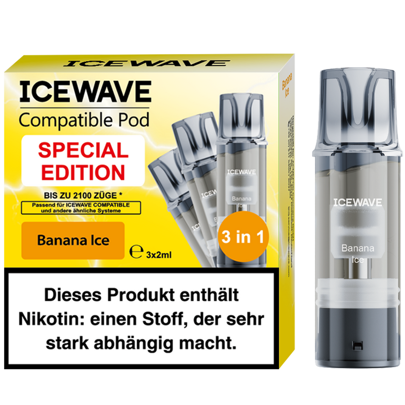 ICEWAVE Pod Banana Ice 20mg/ml (3er Pack)