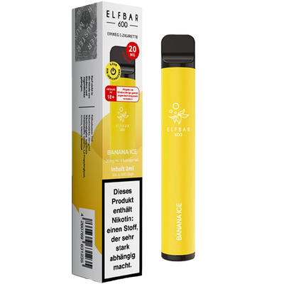 ELFBAR Einweg E-Zigarette Banana Ice 20mg/ml Frontansicht World of Smoke