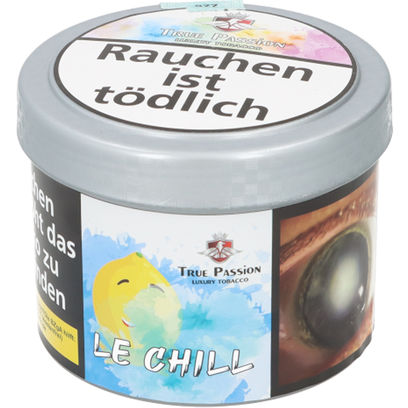 True Passion 200 g Le Chill, Zitrone Frontansicht World of Smoke