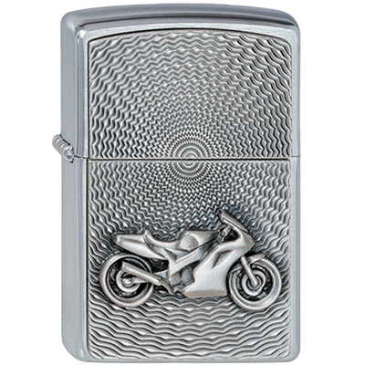 Zippo 2000225 Motor Bike Emblem Frontansicht World of Smoke