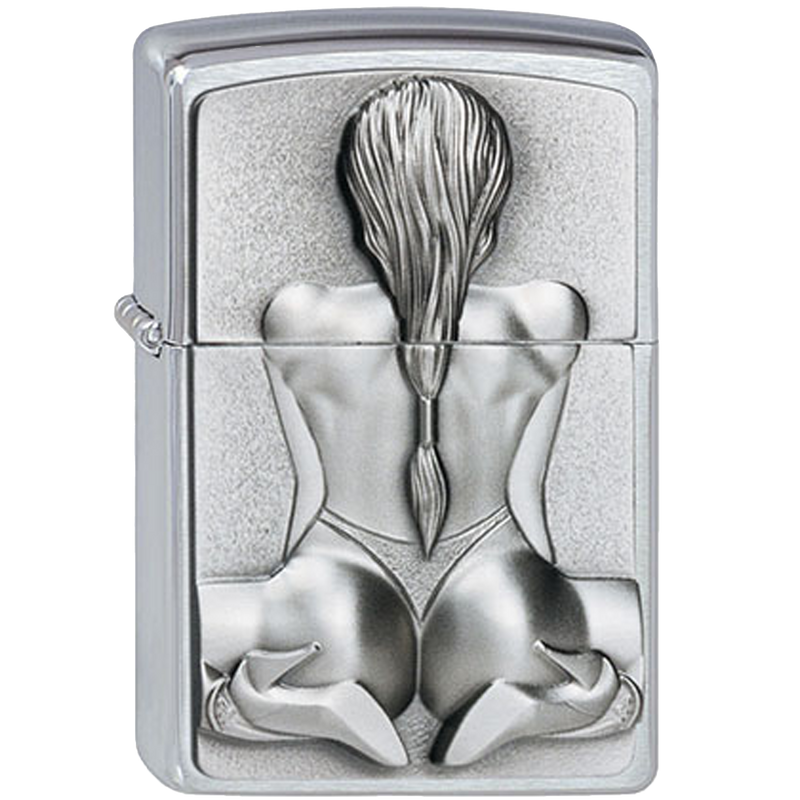 Zippo 2002548 Kneeling Girl Frontansicht World of Smoke