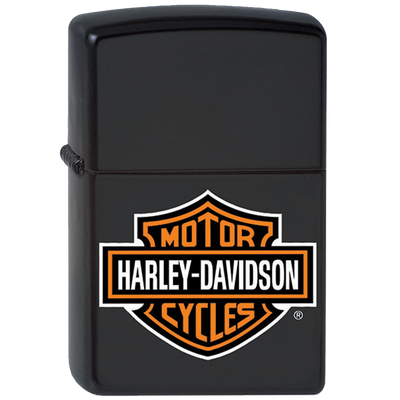 Zippo 60001253 Harley Davidson Bar & Shield Frontansicht World of Smoke