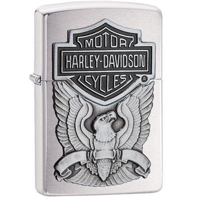 Zippo 60001207 Harley Davidson Eagle Frontansicht World of Smoke