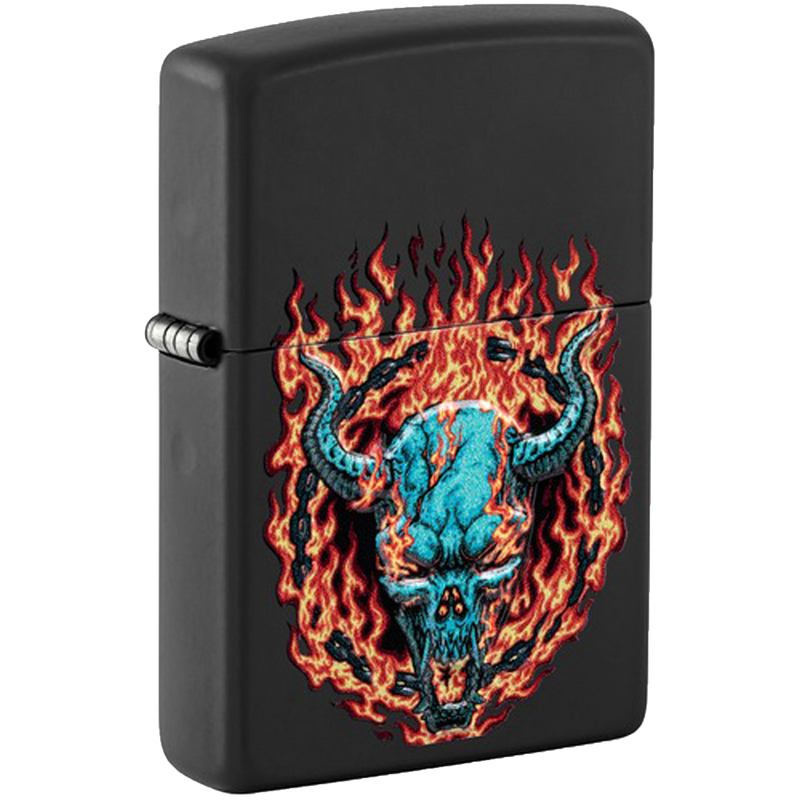 Zippo 60007048 218 Burning Devil Design Frontansicht World of Smoke